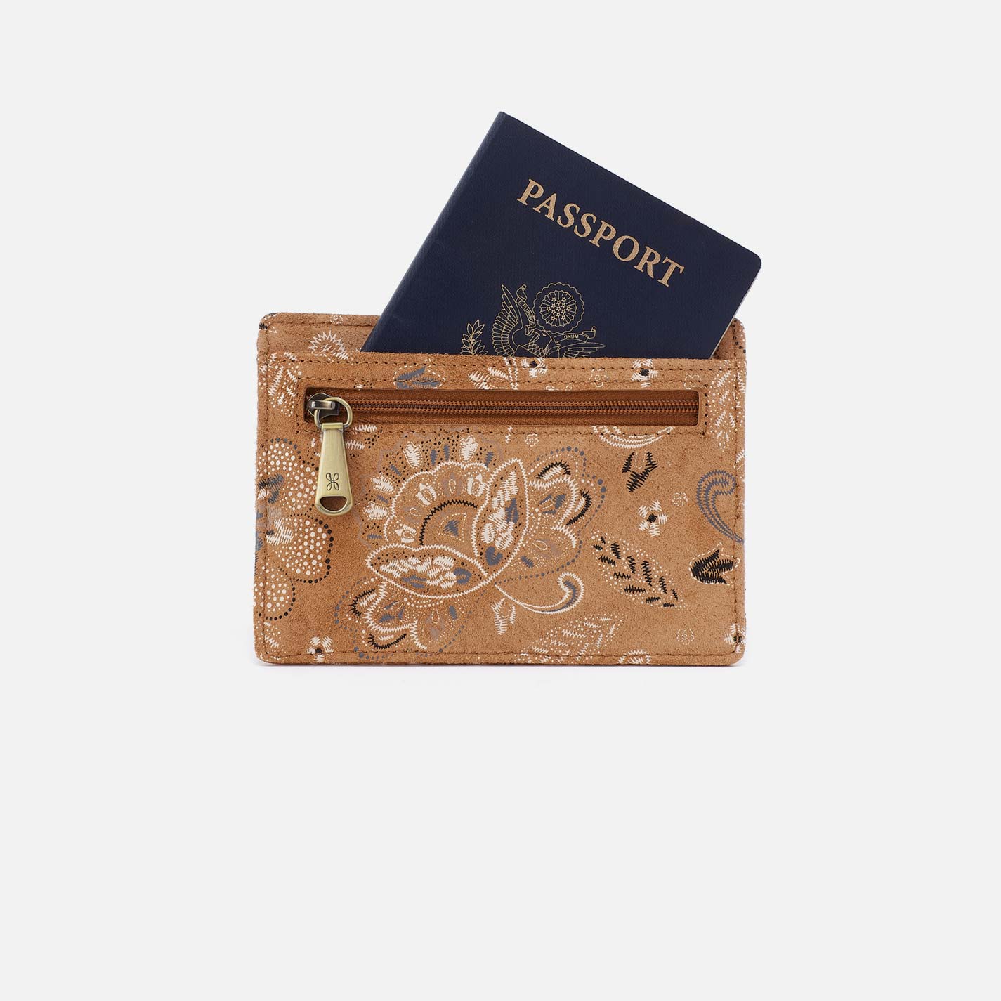 Euro Slide Card Case in Printed Leather – Country Road Bloom - HOBO