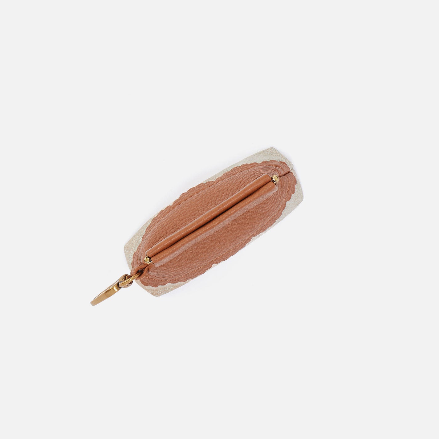 Tabby Earbud Case In Pebbled Leather – Warm Honey - HOBO