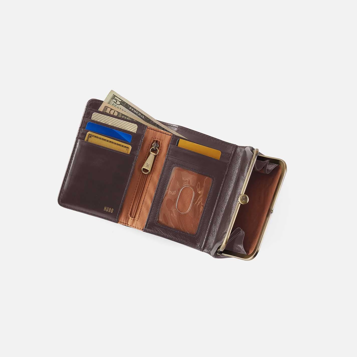 Robin Compact Wallet in Polished Leather – Hearthstone - HOBO