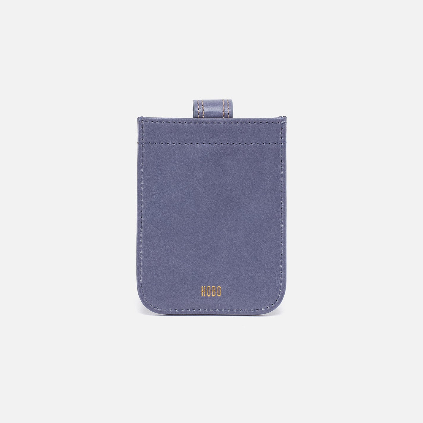 Dunn Card Case In Polished Leather – Sky Blue - HOBO