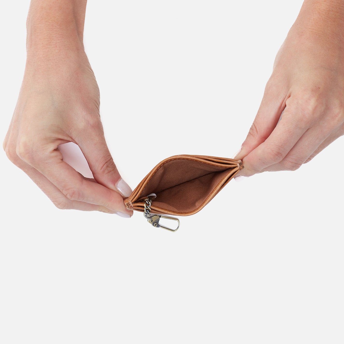 Max Card Case in Polished Leather – Truffle - HOBO