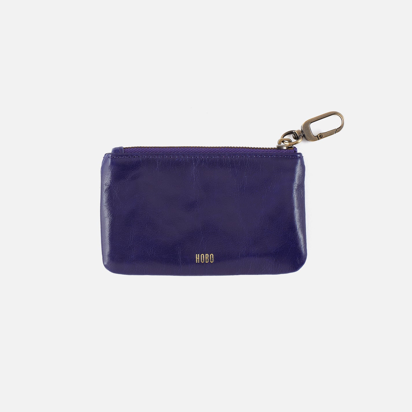 Sentiment Pouch in Polished Leather – Winter Violet - HOBO