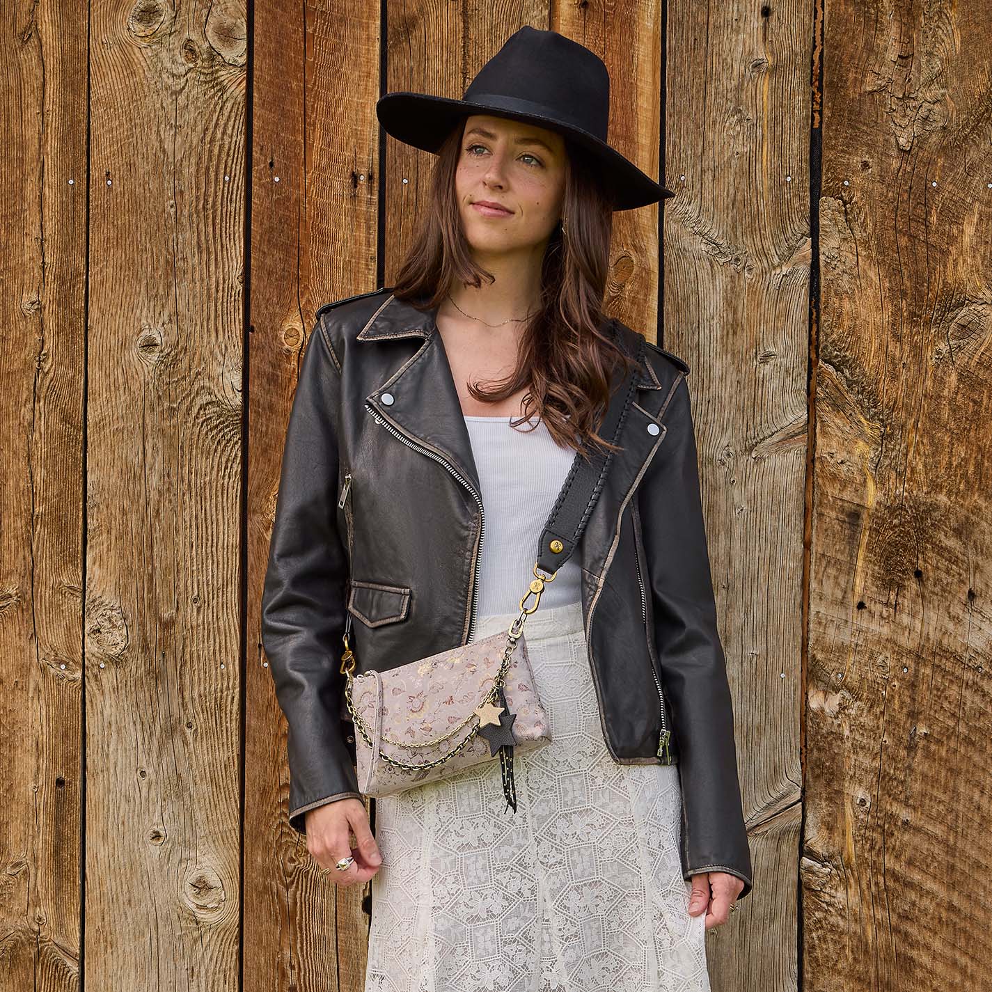 Darcy Crossbody in Printed Leather – Mystic Bloom - HOBO